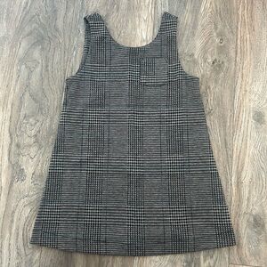 Old navy girls gray plaid sleeveless dress size 3 3t